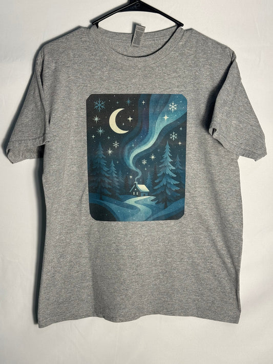 Night Cabin graphic Tee