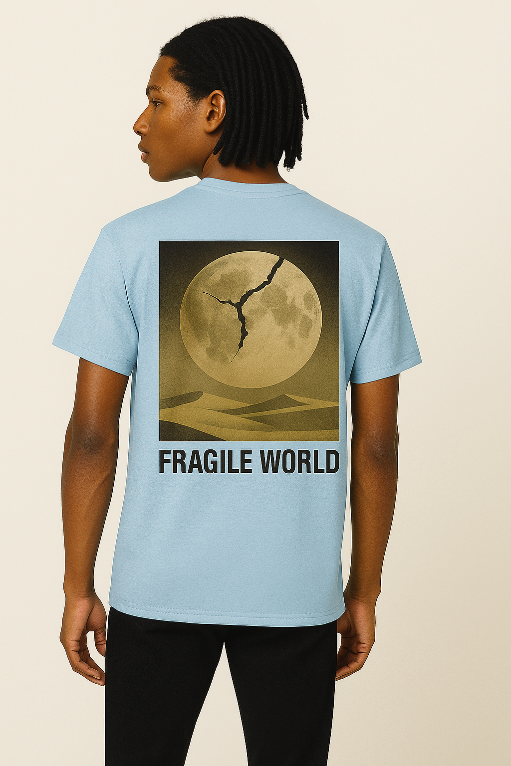 Fragile World Oversized Tee – YG Clothing® Official